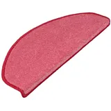 Floordirekt KARAT Velours Stufenmatte Dynasty Atmungsaktiv Rosa 23,5 x 65 cm Halbrund