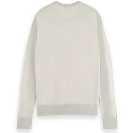 Scotch & Soda SCOTCH&SODA Herren Strickpullover Essentials Crewneck, Merinowolle, Rundhals, einfarbig Creme 2XL