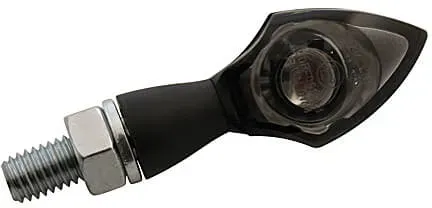 HIGHSIDER HIGHSIDER Ein-LED-Blinker PEN HEAD, getöntes Glas, schwarz