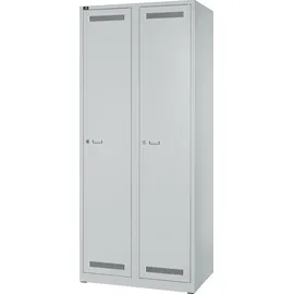 BISLEY LIGHT Spind lichtgrau GL08D1245, 2 Schließfächer 80,0 x 50,0 x 185,0 cm