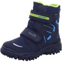 superfit Jungen HUSKY warm gefütterte Gore-Tex Schneestiefel, Blau/Grün 40