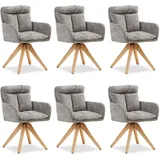 Stuhl Esszimmer Polsterstühle Set Esszimmerstühle drehbar Armlehne Homestyle4u