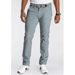 Chinohose, mit Details, Gr. 34 - Länge 32, graublau, , 25223217-34 Länge 32