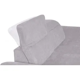 sit&more 2,5-Sitzer SIT & MORE "Percy", silber, B:207cm T:112cm, Sofas, 15 cm Fußhöhe, Sitztiefenverstellung, wahlweise Kopfteilverstellung