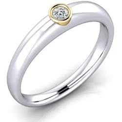 Verlobungsring VR37 750er Weifl-/Gelbgold - 9665