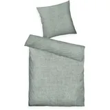 Tom Tailor Unisex Flanell-Bettwäsche mit Rentiermuster, 2-teilig, 135X200/80x80 cm, blau, Gemustert, Gr. 135X200