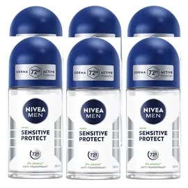 BEIERSDORF Sensitive Protect Anti-Transpirant Roll-On 6 x 50 ml