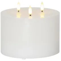 MARELIDA XXL LED Kerze 13 cm 15 cm weiß