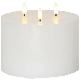 MARELIDA XXL LED Kerze 13 cm 15 cm weiß