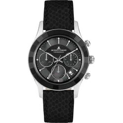 Jacques Lemans 1-2151A Damenuhr Chronograph Schwarz