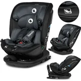 Lionelo Bastiaan RWF Baby- und Kleinkindautositz 0-36 kg von 40–150 cm 360° drehbar ISOFIX-zertifiziert i-Size R129 neuester Standard, Befestigung vorne und hinten, Seitenschutz, voll verstellbar