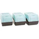 Novaliv Kartoffelbox 5 L 3-tlg. türkis