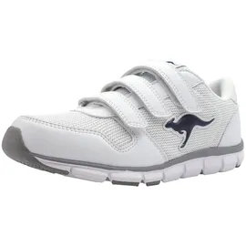 KangaROOS K-BlueRun 701 B Low-Top Unisex-Erwachsene, Weiß (white/dk Navy 042), 37 EU