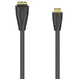 Hama HDMI-Kabeladapter Typ-C auf Typ-A 0,10 m Schwarz