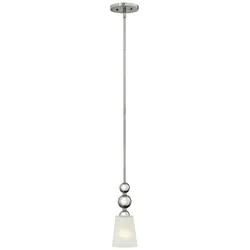 Zelda 1-flammige Mini-Pendelleuchte - Poliertes Nickel - HK-ZELDA-P-A-PN