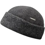 Stetson Baskenmütze Docker Cap mit Fleece-Futter aus Wolle und Kaschmir grau 59/L