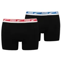 Puma Men Multi Logo Boxer schwarz/mehrfarbig XL 2er Pack