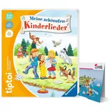 Ravensburger tiptoi ® Buch | Meine schönsten Kinderlieder + Kinder Weltkarte - Länder, Tiere, Kontinente