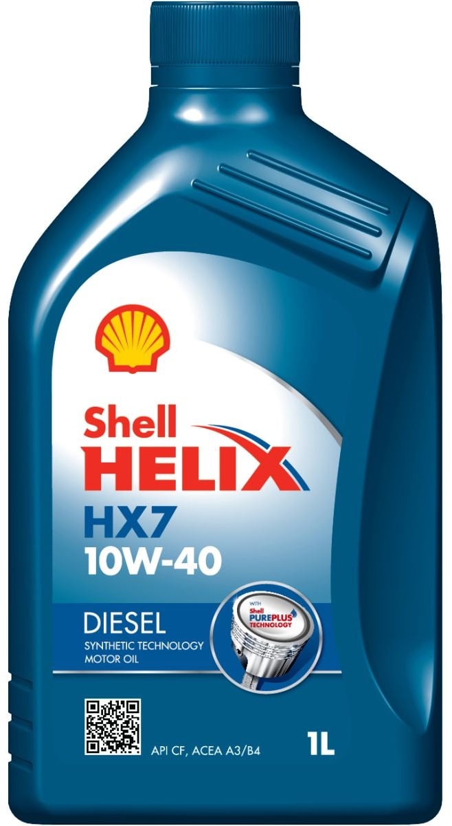 Huile moteur SHELL Helix Diesel HX7 10W40, 1L