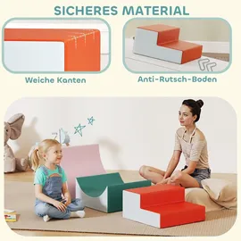 aiyaplay Schaumstoff Bausteine Kinder 3 Stück Riesenbausteine Hellgrau