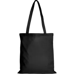 Personalisierbare Baumwolltasche mit Wunschdruck – OEKO-TEX® zertifiziert – 38x42 cm – 28 Farben – Lange Henkel – Individuell bedruckbar, schwarz, 250 Stück