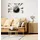 Queence Wandsticker The Sun (1 St), Selbstklebend, kinderleichte Anbringung grau|weiß 120 cm x 80 cm x 0,1 cm
