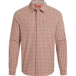 Craghoppers Nosilife Nuoro Check Long Sleeved Shirt red beach check (102) M