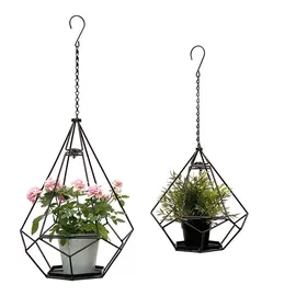 DanDiBo Ambiente Blumenampel 64 x 82 cm Schwarz