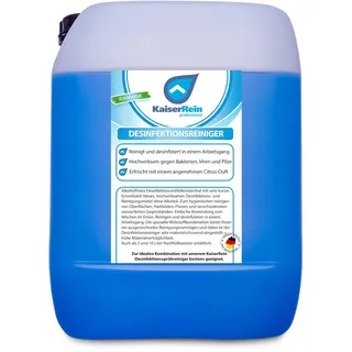 KaiserRein Desinfektionsreiniger Konzentrat 10L Kanister - Angenehmer Citrus-Duft, Effektive Flächendesinfektion, Alkoholfrei, Desinfektionsmittel, Flächendesinfektionsmittel