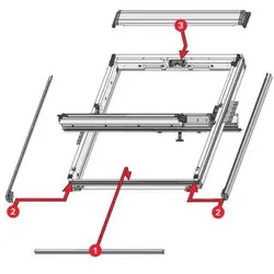 RotoQ Eindeckrahmen für bauseitigen Anschluss EDX 1x1AL 114/078 P_