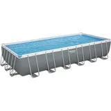 Bestway® Power SteelTM Ersatz Frame Pool ohne Zubehör 732 x 366 x 132 cm, grau, eckig