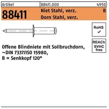 F. REYHER Nchfg. GmbH & Co. KG Blindniete Senkkopf B 5 x 12 500 Stück