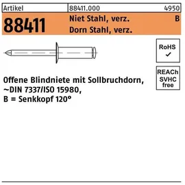 F. REYHER Nchfg. GmbH & Co. KG Blindniete Senkkopf B 5 x 12 500 Stück