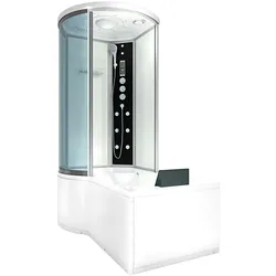 AcquaVapore Kombination Badewanne Dusche K55-R03 Duschtempel 100x170 cm