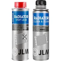JLM Kühlsystemabdichter | Kühler Reiniger, Radiator Clean Flush & Radiator Sealer und Conditioner 2x250ml - 500ml