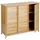 MCW MCW-B18 Sideboard 97 x 81 x 34 cm Braun/Bambus