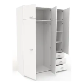 Parisot Kinderkleiderschrank Galaxy 2 146 x 203 x 55 cm weiß