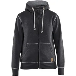 Blakläder Damen Kapuzenjacke mit Reissverschluss 3373 1157 in zwei Farben - schwarz melange - S