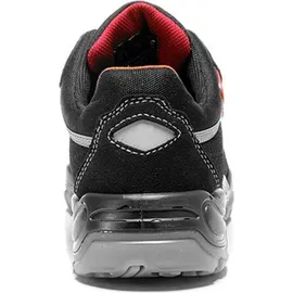 ELTEN Sicherheitsschuhe SENEX ESD S2 Herren, Textil, Kunststoffkappe (leichter als Stahlkappe), leicht, sportlich, Schwarz/Rot, Größe: 45