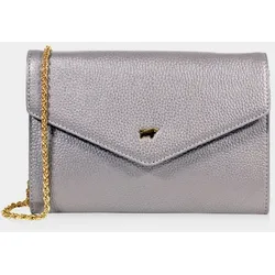 Braun Büffel Alessia Clutch Titan, gold silber