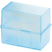HAN Karteibox A7 Quer, Für 300 Karten Mit Stahlscharnier,