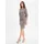 Vera Mont Cocktailkleid Glitzer-Look Taupe/Silver 44