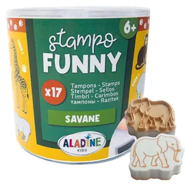 Aladine Kinder Stempel Funny Savanne mehrfarbig