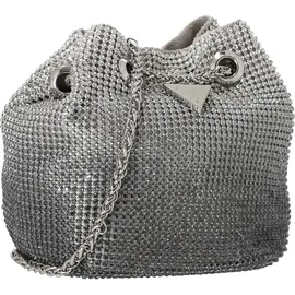 GUESS Abendtasche Zalina Mini Pouch Silver