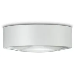 Helestra LED-Außendeckenleuchte Posh Alu, Eisen, Stahl & Metall Weiß