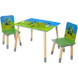 Phoenix Kindersitzgruppe Minecraft 60 x 49 x 50 cm MDF Massivholz grau/grün