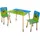 Phoenix Kindersitzgruppe Minecraft 60 x 49 x 50 cm MDF Massivholz grau/grün