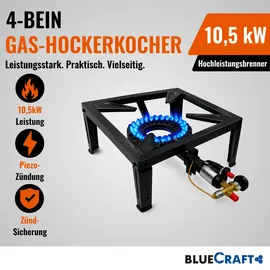 Bluecraft Gaskocher Hockerkocher 10,5 kW