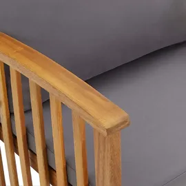 vidaXL Garten-Lounge-Set natur/grau