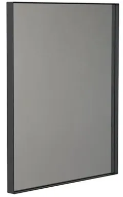 frost UNU Wandspiegel 4135 mit Rahmen 600 x 500mm, schwarz matt - schwarz matt